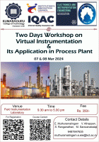 Virtual Instrumentation and Its Application in Process Plant 2024 Workshop Poster